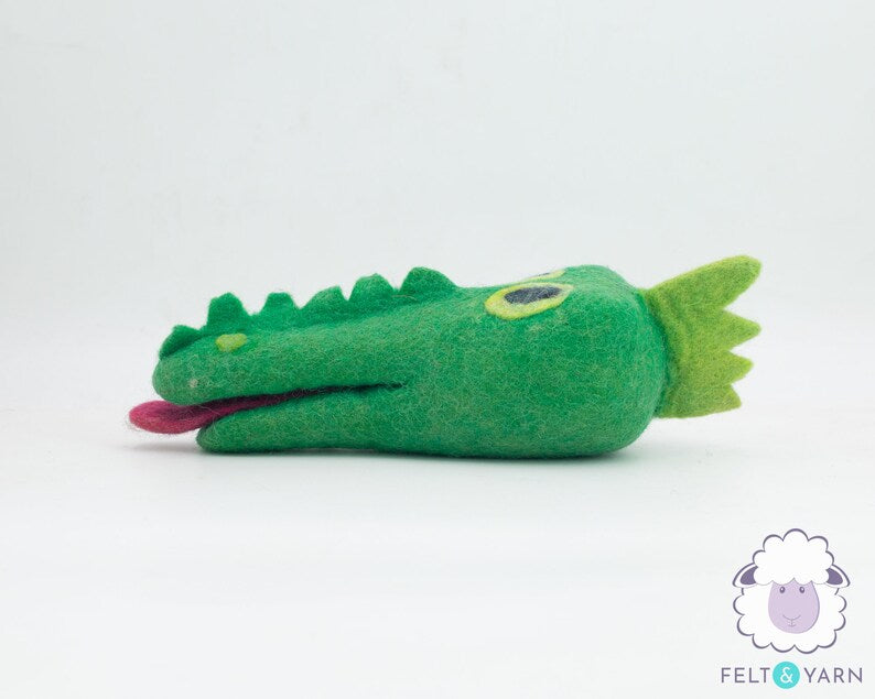 Wool Felt Alligator Head Pet Toy | Handmade Dog Chew Toy | Eco-Friendly and Durable Dog Toys | Gift for Pets