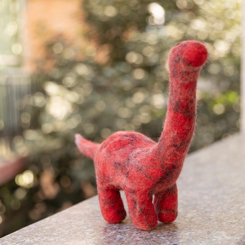 Handmade Wool Felted Dinosaurs | Stuffed Felt Dinosaur | Sensory Play Toys | Chew Toys for Dogs | Free Shipping