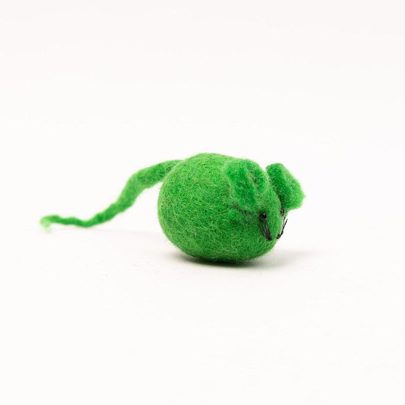 Colorful Handcrafted Felt Mouse Toys | Interactive Play Toys for Cats | Fun Pet Toys | Cat Teaser Toys