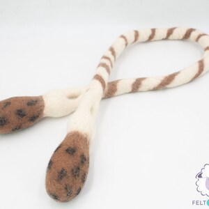 Wool Felt Turkey Leg Dog Rope Toy | Eco Dog Chew Toy | Dog Enrichment Toy | Durable Tug of War Playable Toys for Dogs
