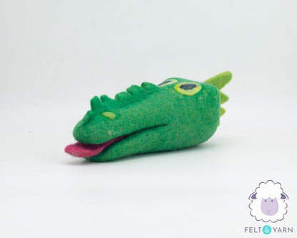 Wool Felt Alligator Head Pet Toy | Handmade Dog Chew Toy | Eco-Friendly and Durable Dog Toys | Gift for Pets