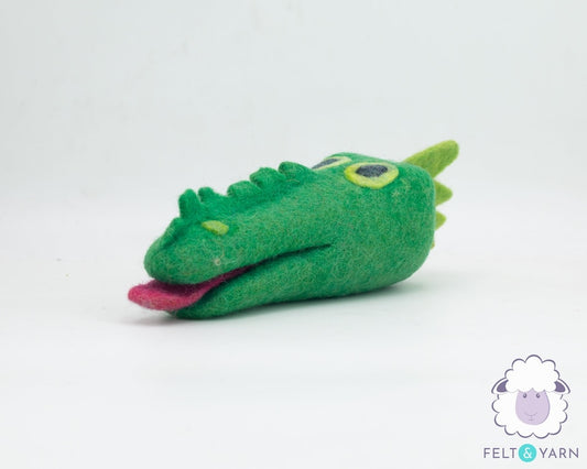Wool Felt Alligator Head Pet Toy | Handmade Dog Chew Toy | Eco-Friendly and Durable Dog Toys | Gift for Pets