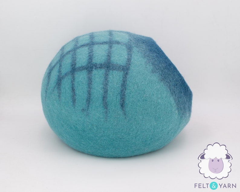 50cm Wool Felt Layer Cat Bed Cave, Handmade Wool Cat Cocoon House