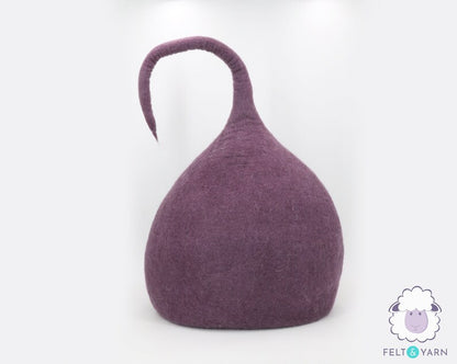 Neutral Cat Bed | Natural Cat Bed | Cat Cave | Felt Cat House | Cat Pod | Wool Cat Furniture | Soft Cat Bed | Large Cat Cave | Felt Cat Bed