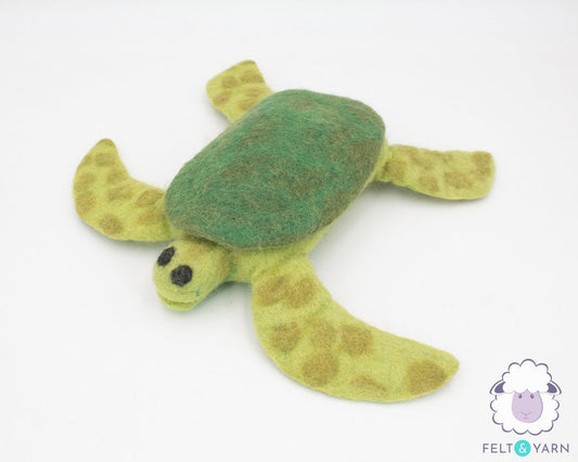 Wool Felted Tortoise Dog Toy | Aquatic Animals Fetch Play Toys | Chew Toy for Adult Dogs | Handmade Turtle Gift for Dogs