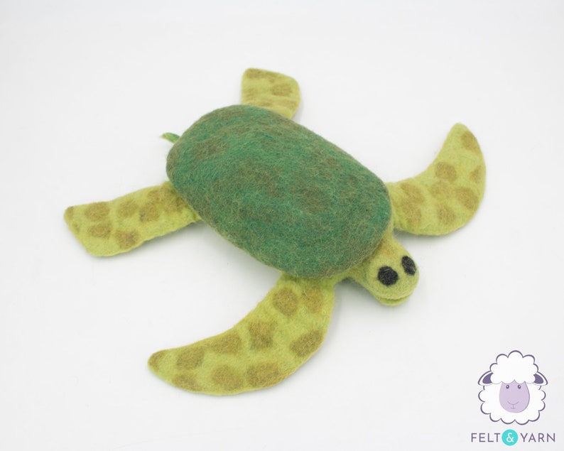 Wool Felted Tortoise Dog Toy | Aquatic Animals Fetch Play Toys | Chew Toy for Adult Dogs | Handmade Turtle Gift for Dogs