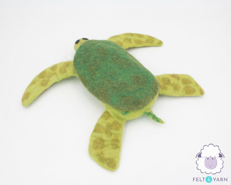 Wool Felted Tortoise Dog Toy | Aquatic Animals Fetch Play Toys | Chew Toy for Adult Dogs | Handmade Turtle Gift for Dogs