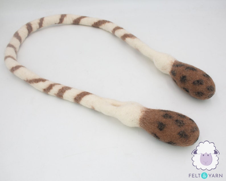 Wool Felt Turkey Leg Dog Rope Toy | Eco Dog Chew Toy | Dog Enrichment Toy | Durable Tug of War Playable Toys for Dogs