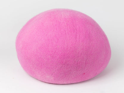 Pink Gradient Wool Cat Cave Bed / Felt Cat House / Gift for Cat Lovers