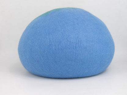 50cm Large Wool Felt Gradient Cat Bed House, Wool Handmade Cat Cave: Certified Fair Trade and 100% Handmade